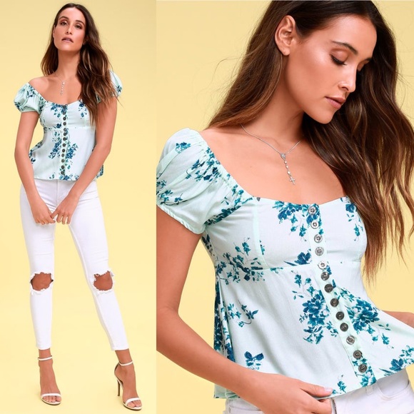 Free People Tops - NWOT Free People Close to You Button Top Small